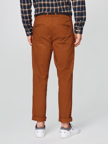 SELECTED HOMME Regular Chino 'YARD PANTS' in Braun: zadná strana