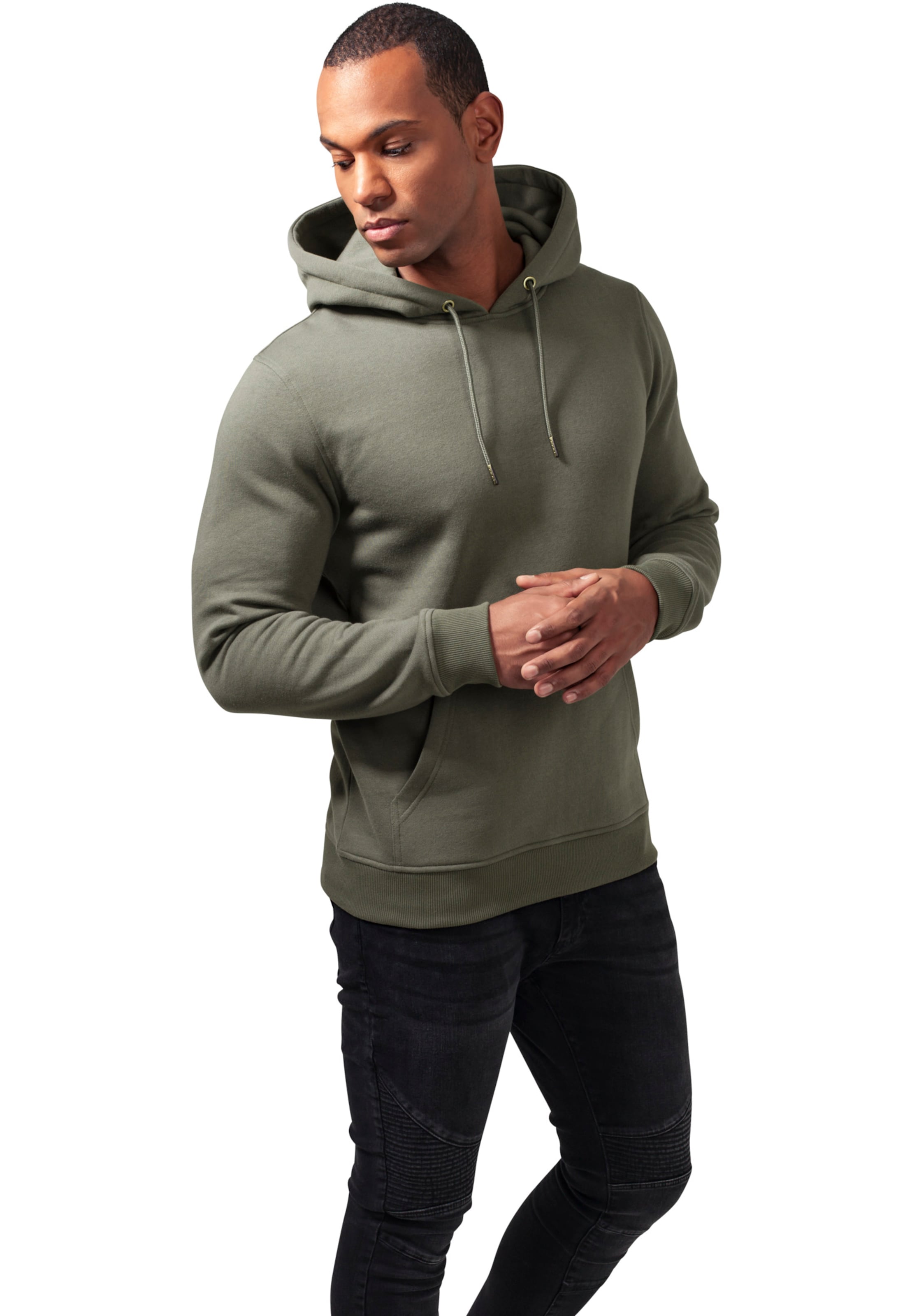 Urban Classics Μπλούζα φούτερ σε πράσινο: μπροστά