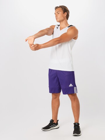 ADIDAS SPORTSWEAR - Loosefit Calças de desporto '3G Speed' em roxo