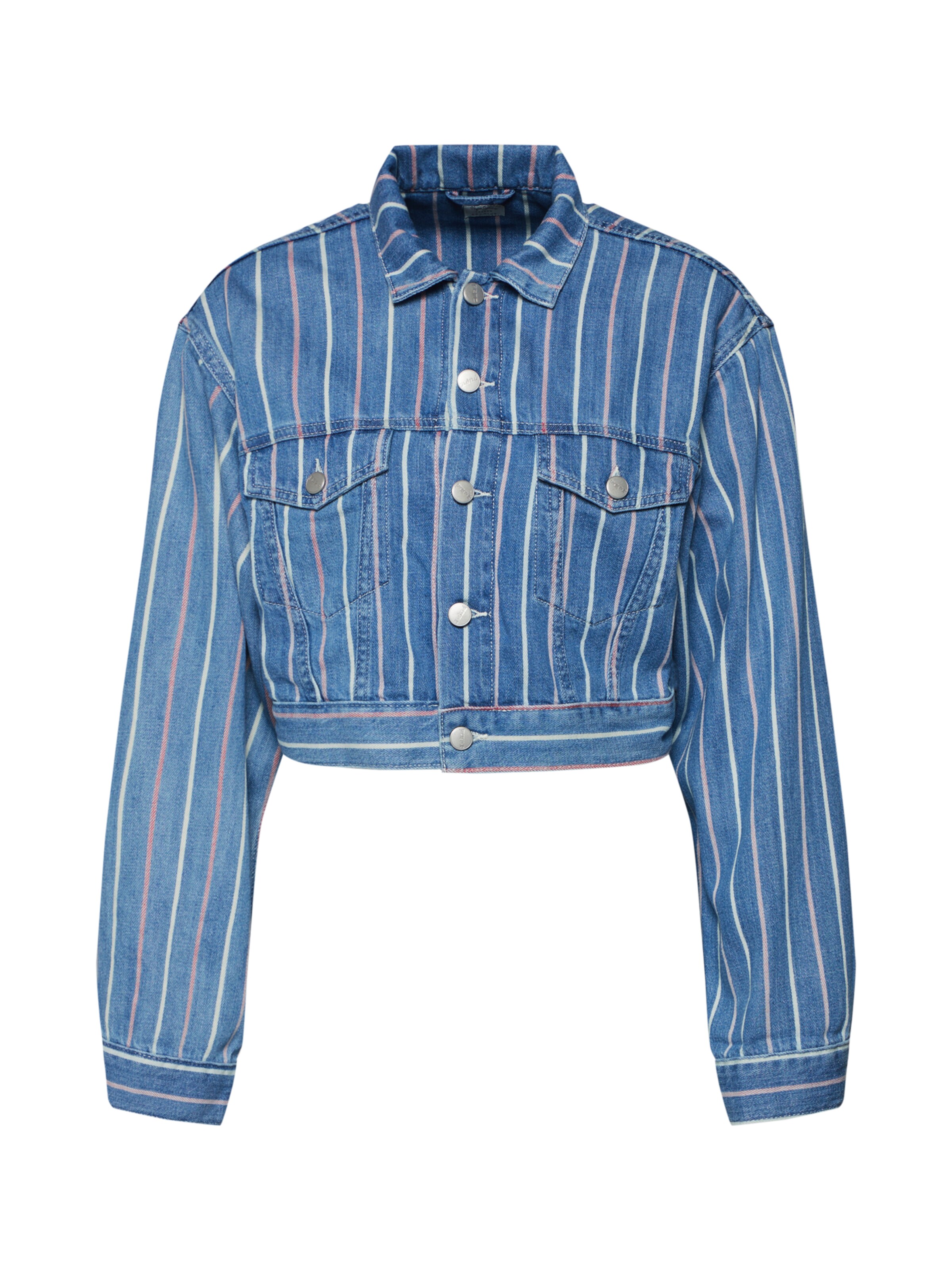 Pepe Jeans - Tussenjas 'Fern Stripe' in de kleur Blauw denim