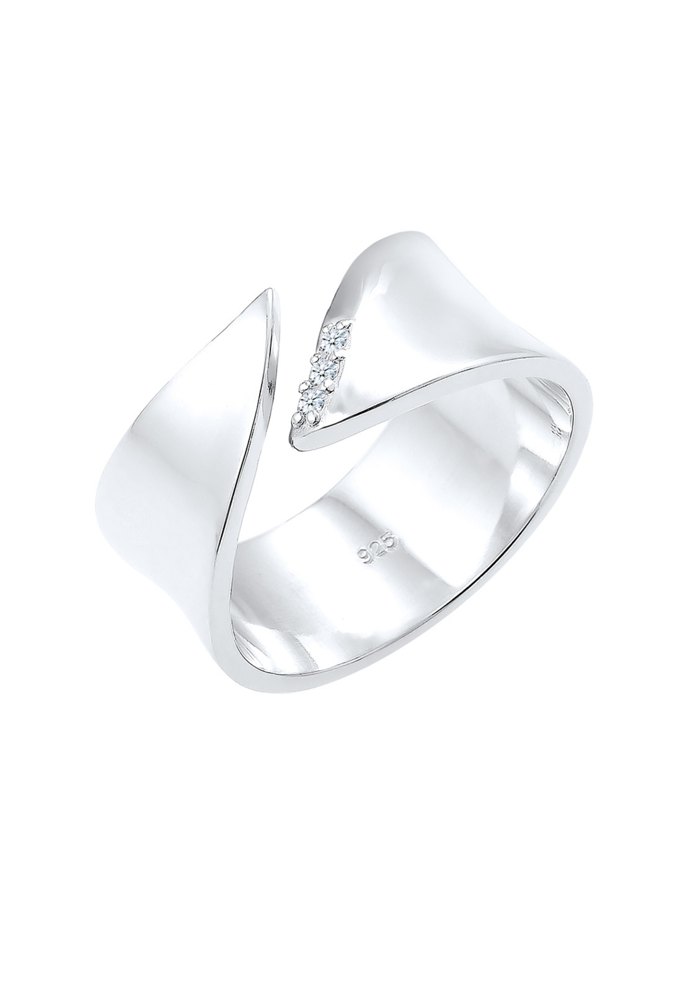 Elli DIAMONDS Ring in Zilver: voorkant