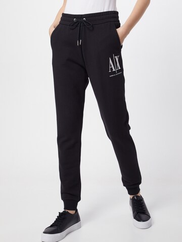 ARMANI EXCHANGE Tapered Broek '8NYPCX' in Zwart: voorkant