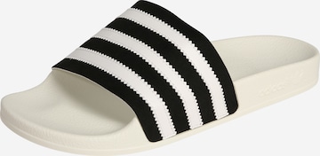 ADIDAS ORIGINALS - Zapatos abiertos 'Adilette' en negro: frente