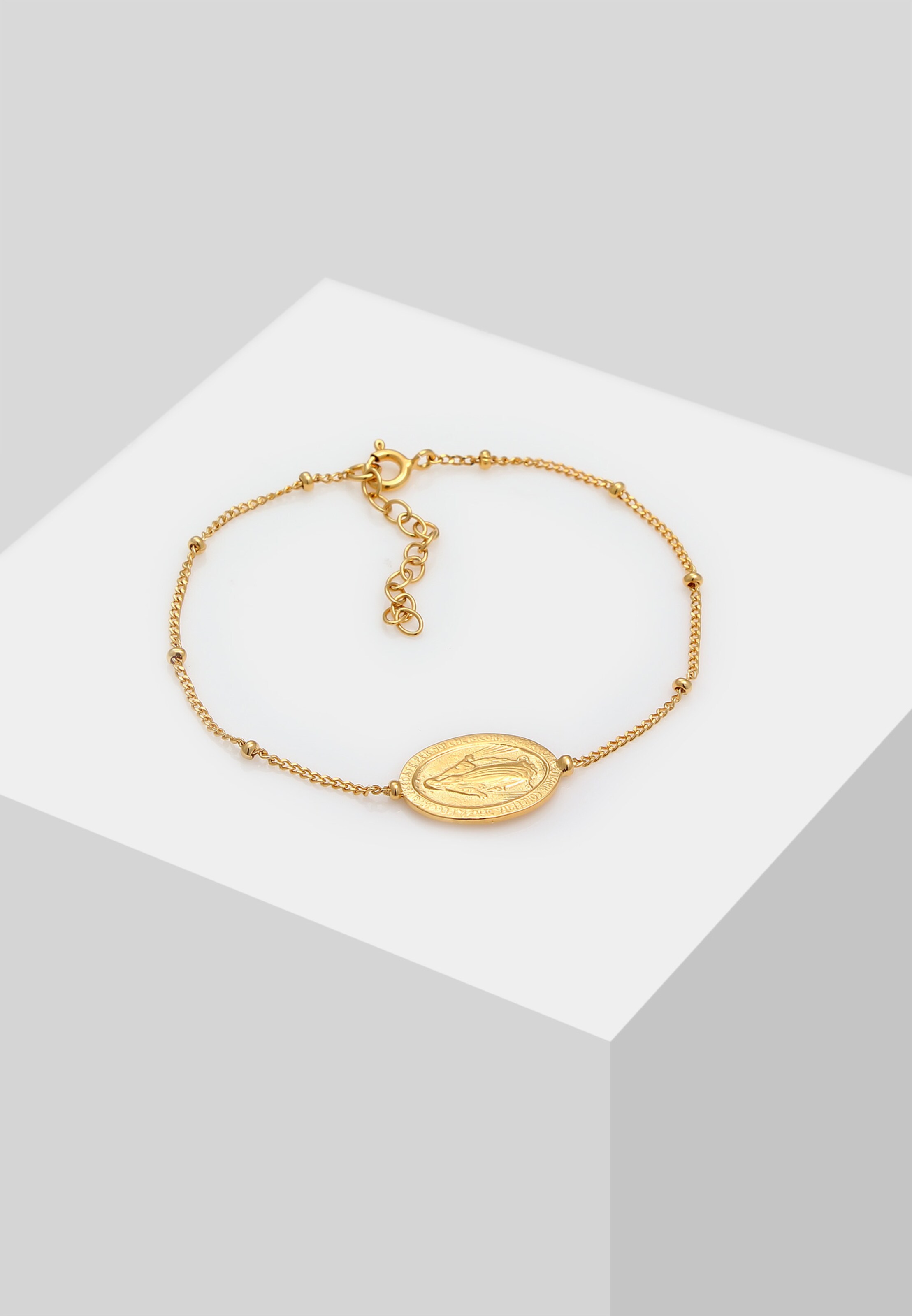 ELLI Armband 'Marienbild Münze' in Goud