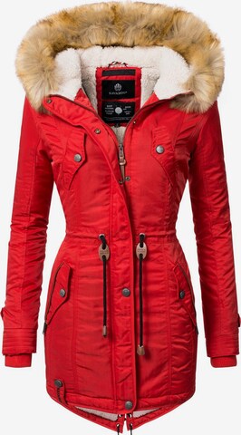 NAVAHOO Winter Parka 'La Viva' in Red: front