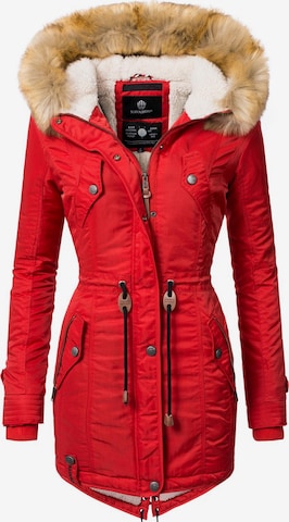 NAVAHOO Winter Parka 'La Viva' in Red: front