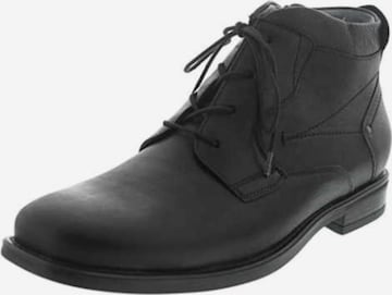 WALDLÄUFER Lace-Up Boots in Black: front