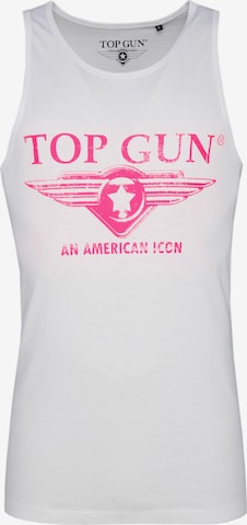 TOP GUN Tank Top 'Pray' in Weiß: predná strana