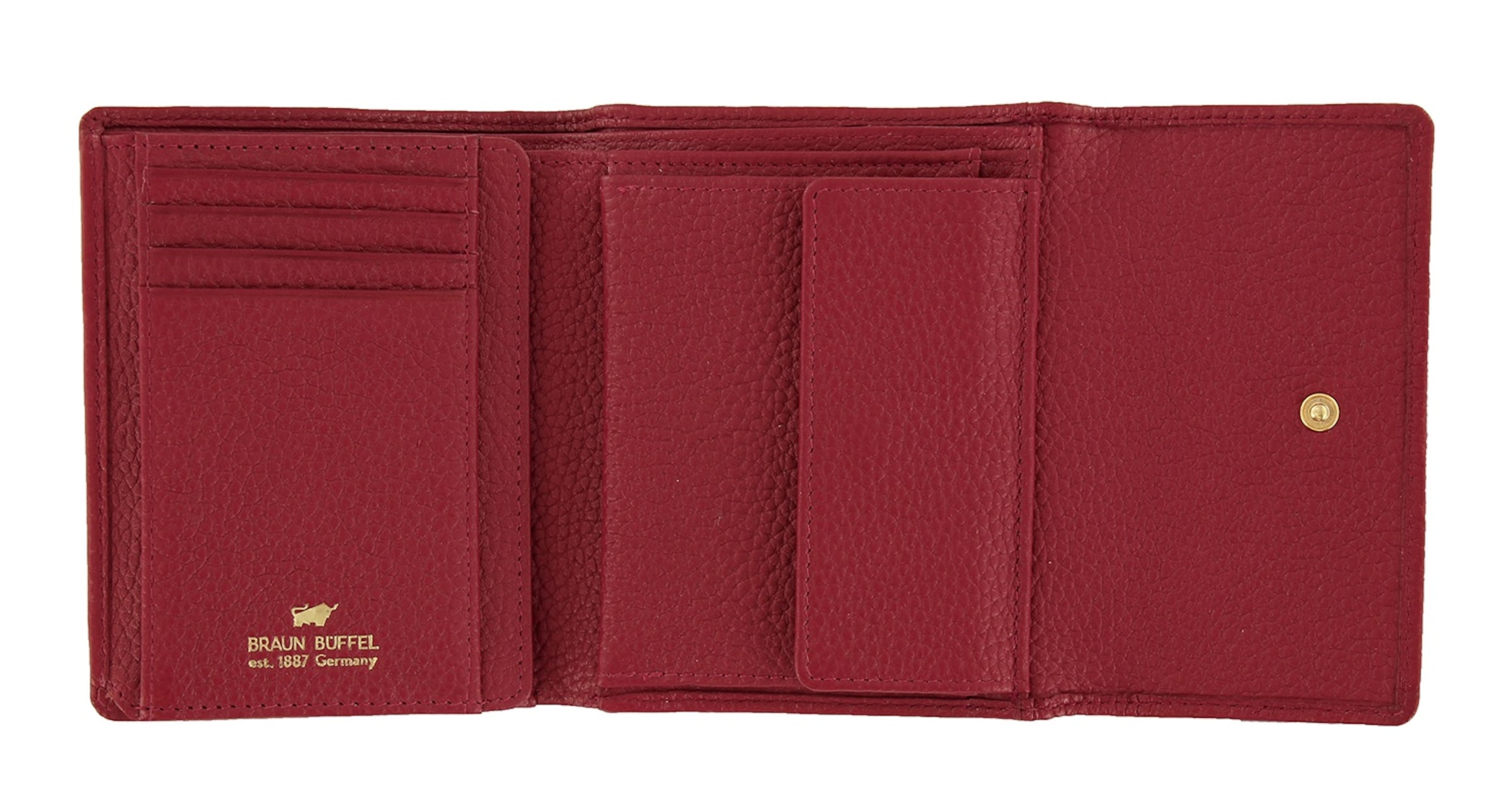 Portamonete 'Asti' di Braun Büffel in rosso