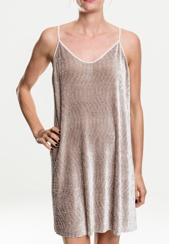 Urban Classics - Vestido de verano en beige: frente