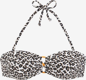 BUFFALO Bandeau Bikini Top 'Kitty' in Brown: front