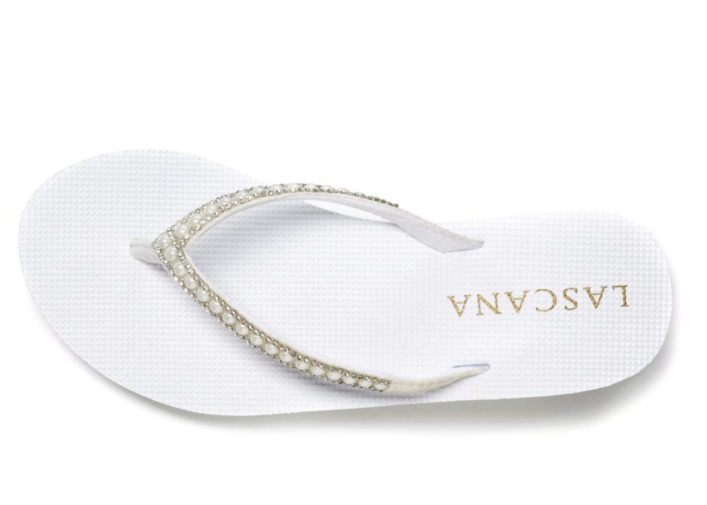 LASCANA Teenslipper in Wit