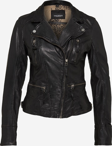 OAKWOODPrijelazna jakna - crna boja: prednji dio