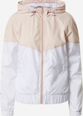 Veste mi-saison Urban Classics en blanc : devant