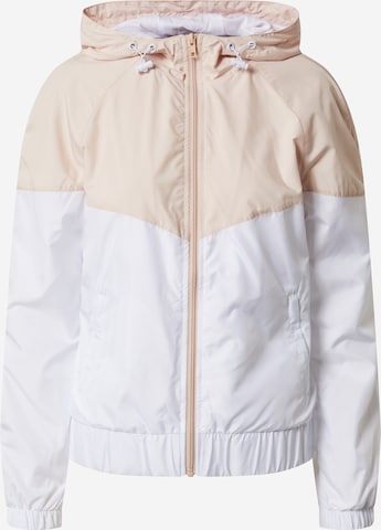 Veste mi-saison Urban Classics en blanc : devant