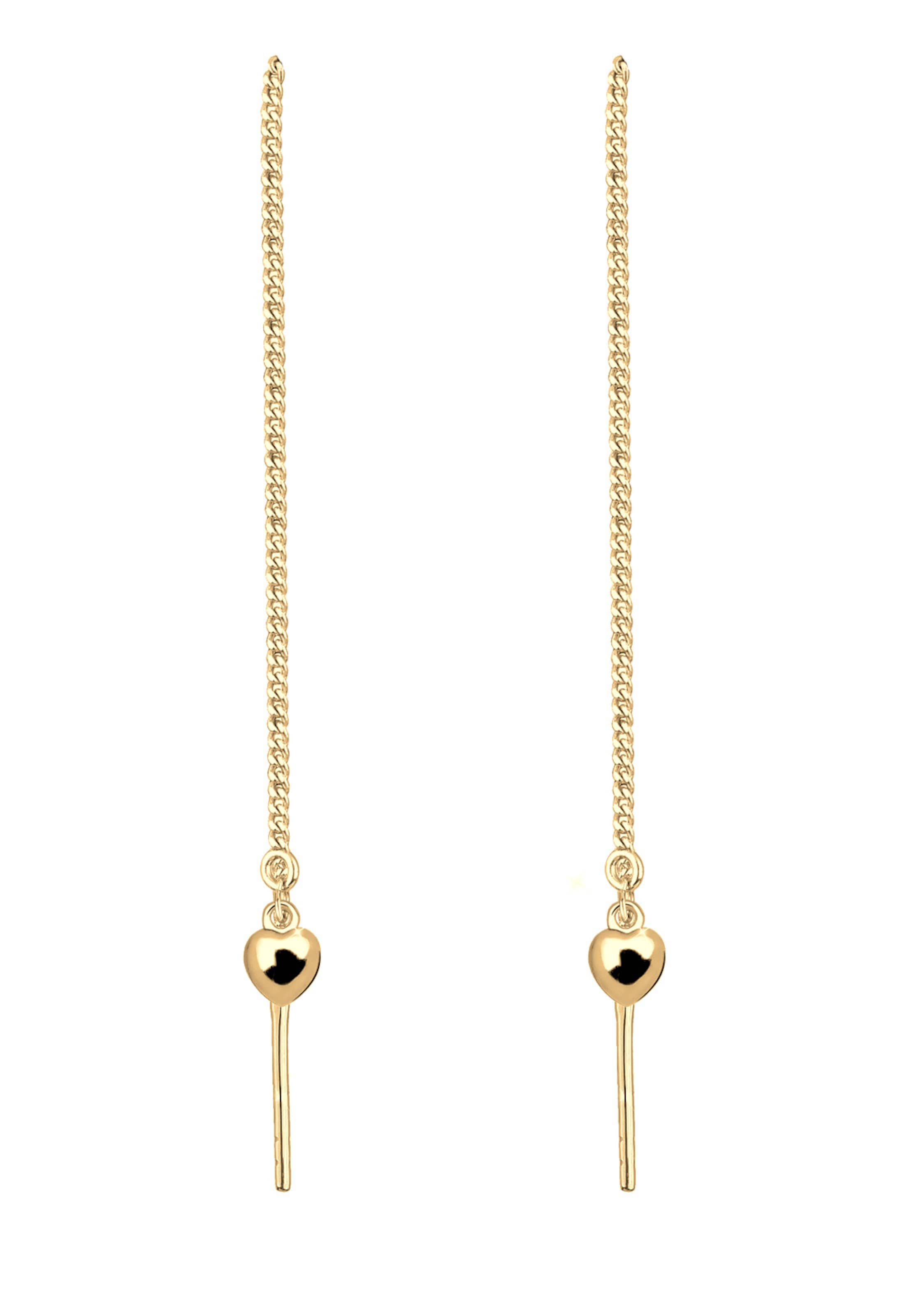 Boucles d'oreilles 'Herz' ELLI en or : devant