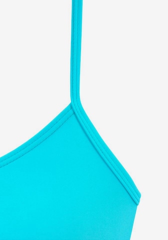 LASCANA Bustier Badeanzug in Blau