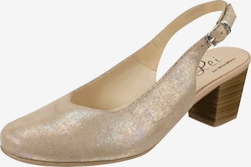 Lei by tessamino Slingback Pumps 'Valerie' in Beige: front