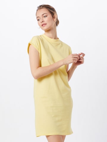 Urban Classics Dress in Yellow: front