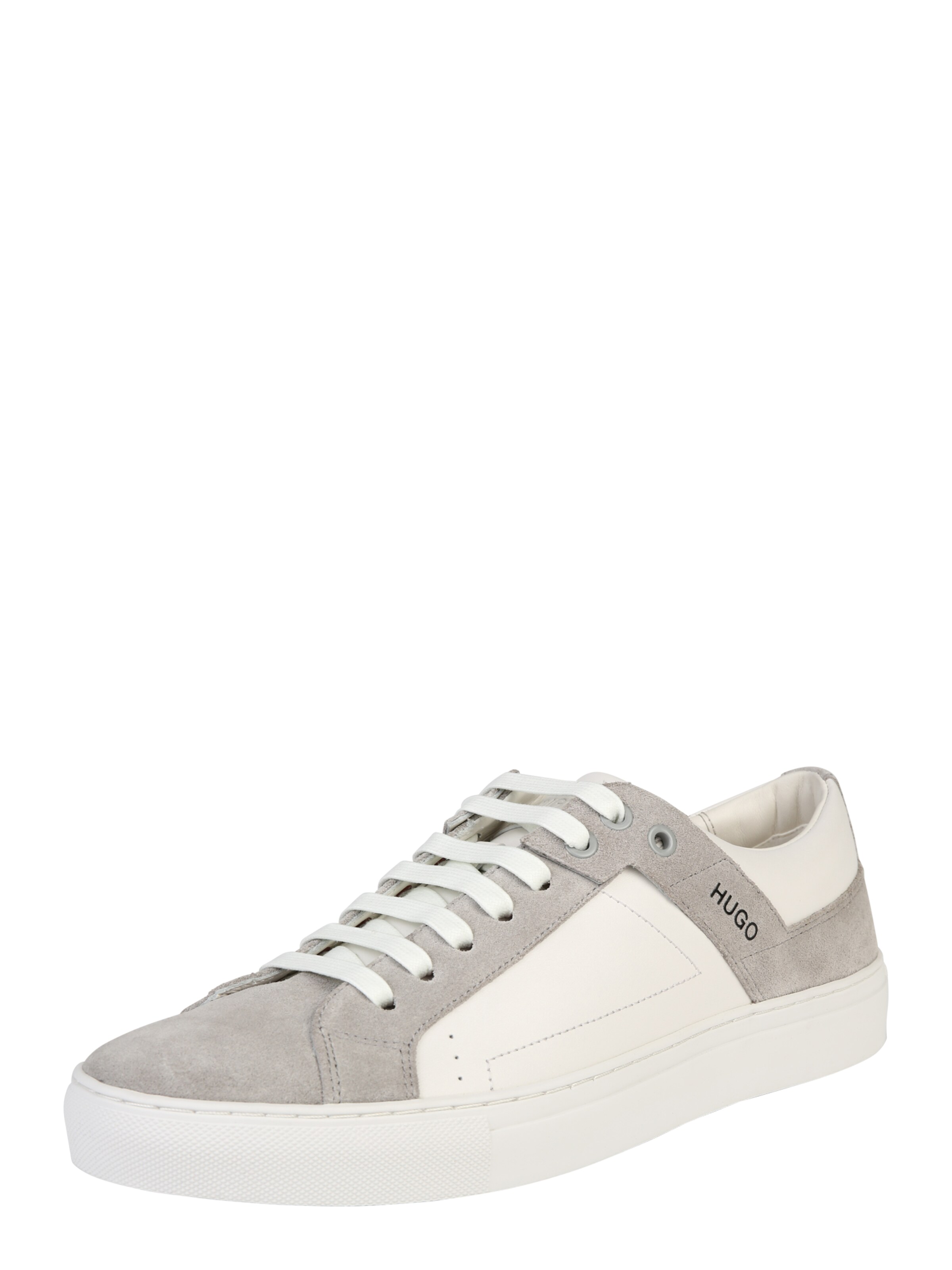 HUGO - Sneakers laag 'Futurism_Tenn' in de kleur Grijs