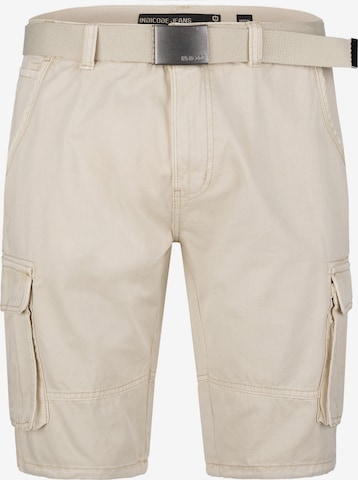 INDICODE JEANS Cargo Shorts ' Blixt ' in Weiß: predná strana