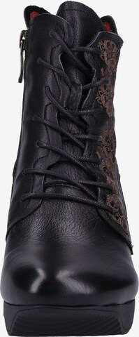 Laura Vita Lace-Up Ankle Boots in Black