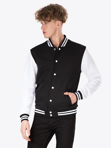 Urban Classics Between-season jacket in Black: front