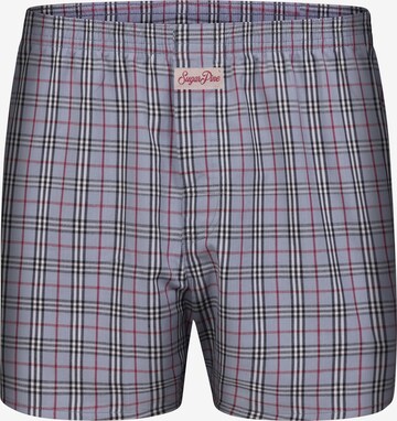 Sugar Pine Boxershorts 'Classic Check' in Grijs: voorkant