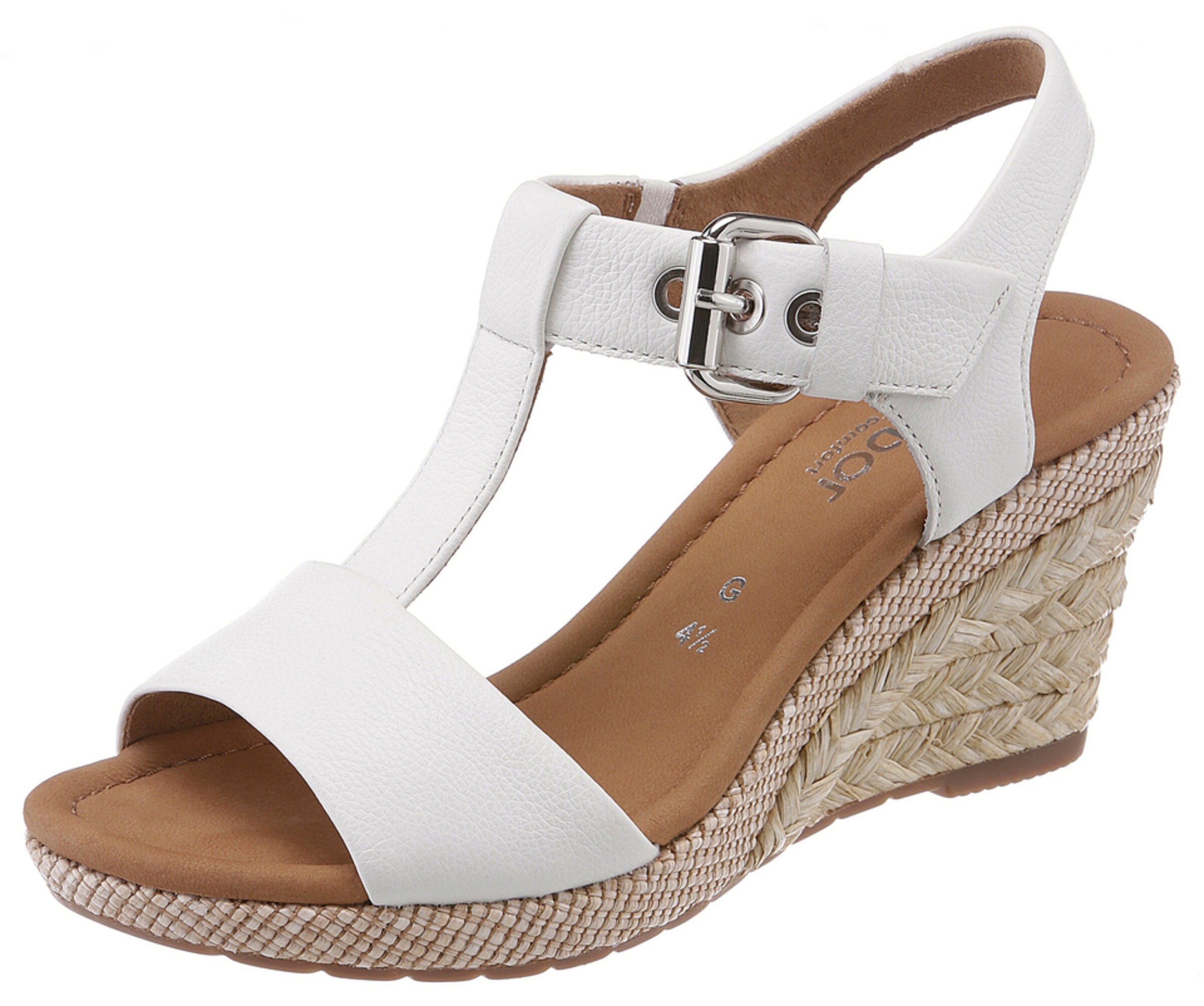GABOR Sandals in White: front