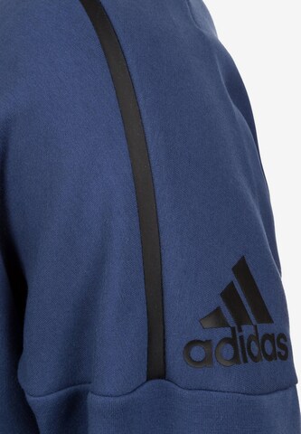 ADIDAS PERFORMANCE Sweatshirt 'Z.N.E. Quarter' in Blau