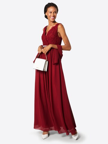 mascara Evening Dress in Red