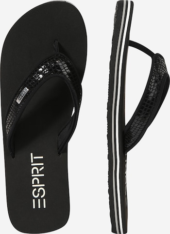 ESPRIT T-Bar Sandals in Black