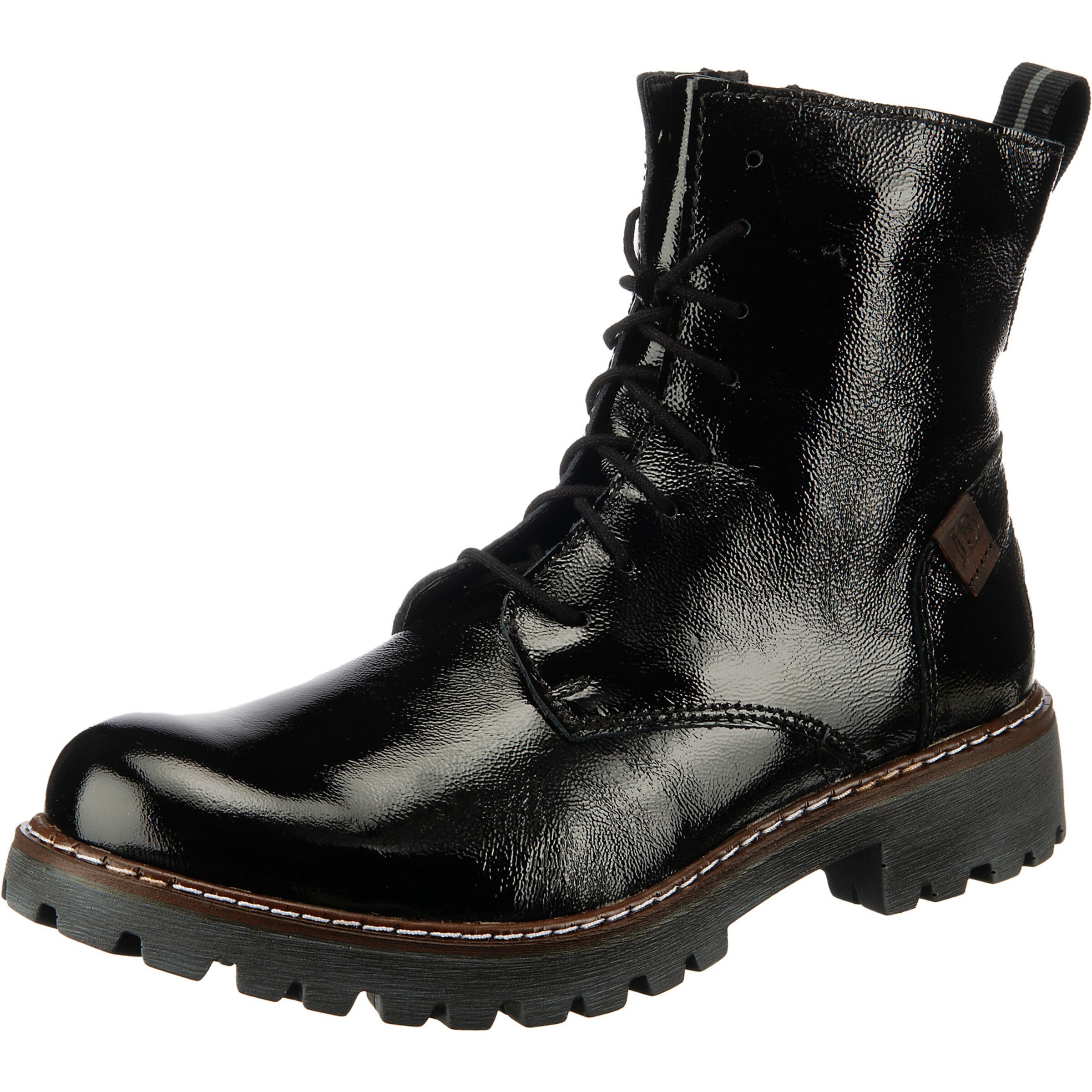 JOSEF SEIBEL Lace-up bootie 'Marta 02' in Black: front