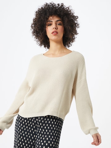 ONLY Sweater 'Xenia' in Beige: front