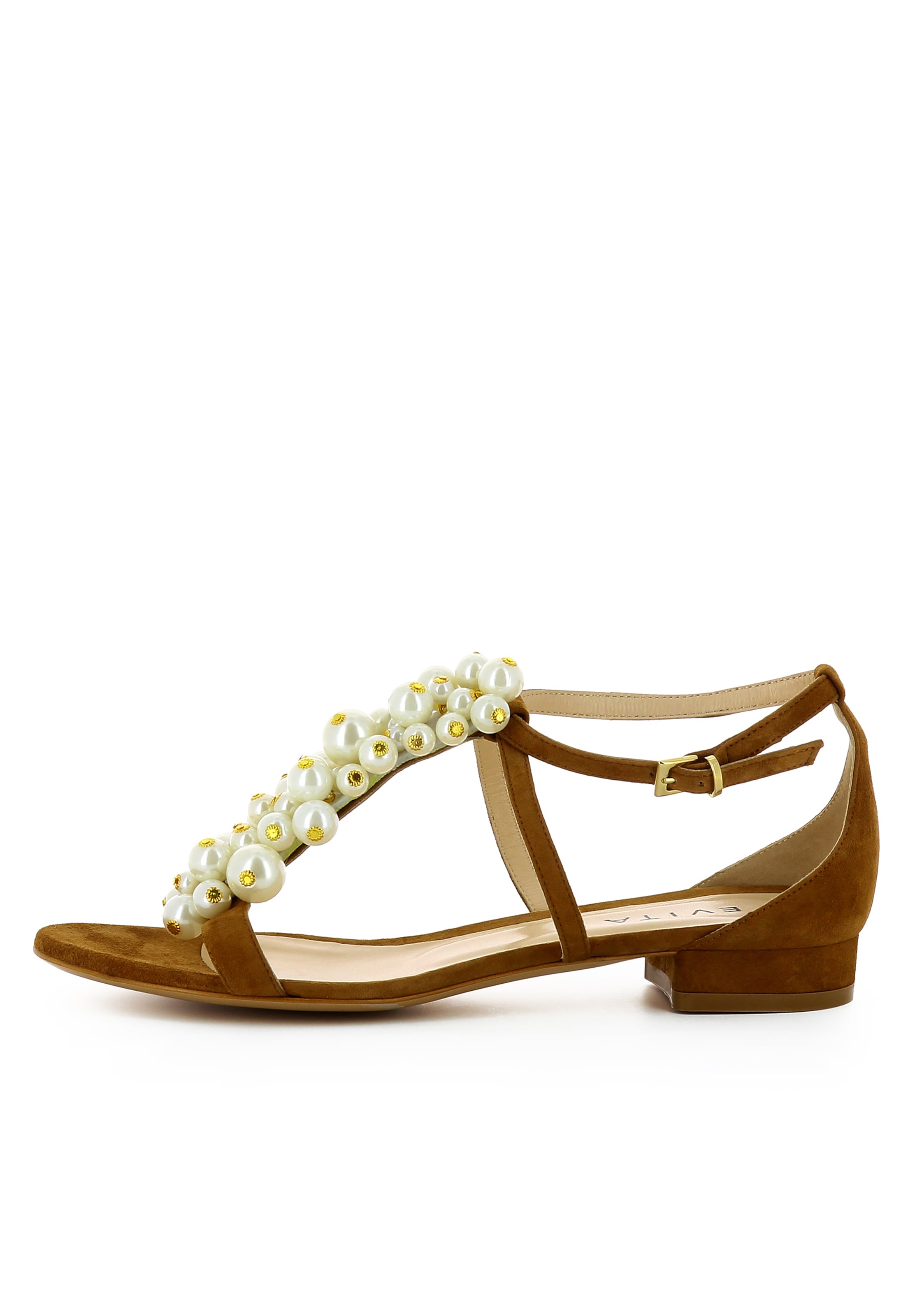 EVITA Strap sandal 'SALVINA' in Brown