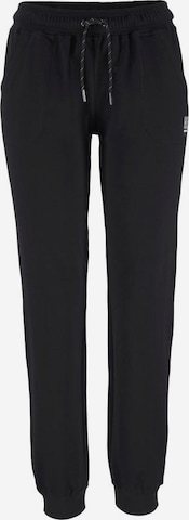 H.I.S Tapered Pants in Black: front