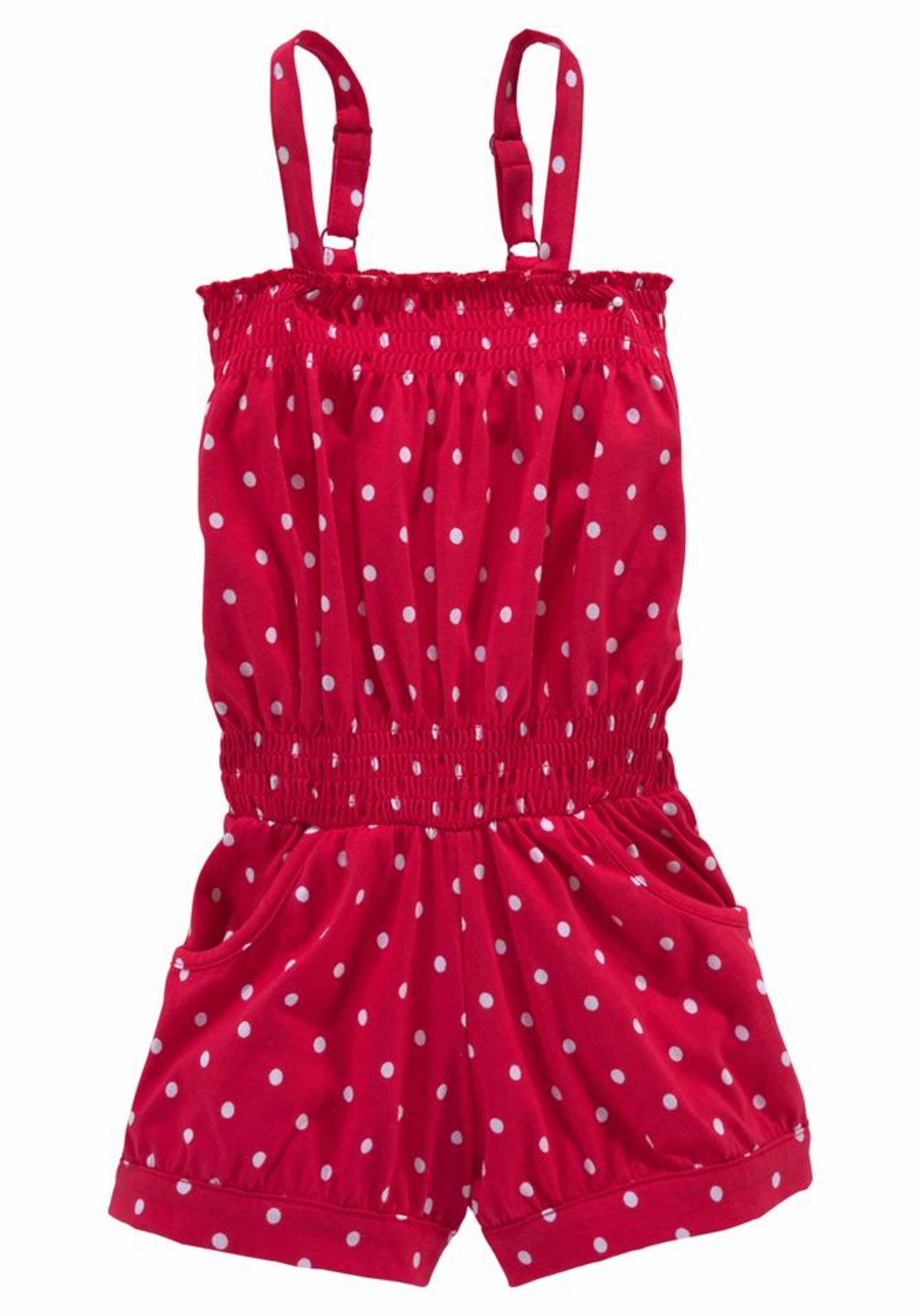 KIDOKI Dungarees in Red: front