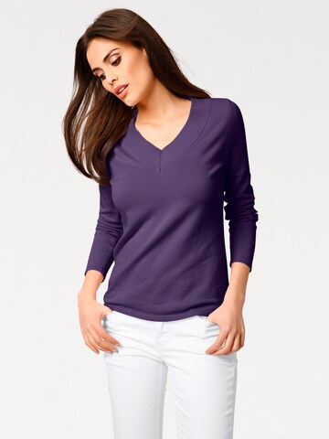 heine - Pullover em roxo: frente