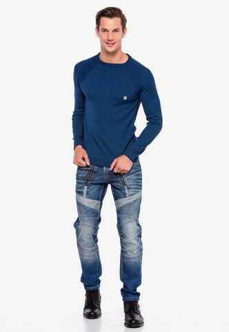 CIPO & BAXX Pullover in Blau