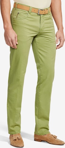 Meyer Hosen Slim fit Chino Pants 'Diego' in Green: front