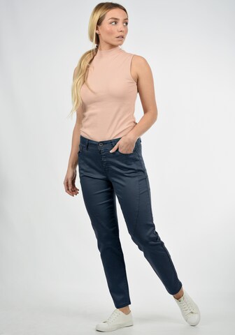 DESIRES Slimfit Straight-Jeans 'Elbja' in Blau