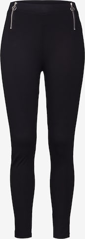 ABOUT YOU Normalny krój Chinosy 'Florence Leggings' w kolorze czarny: przód