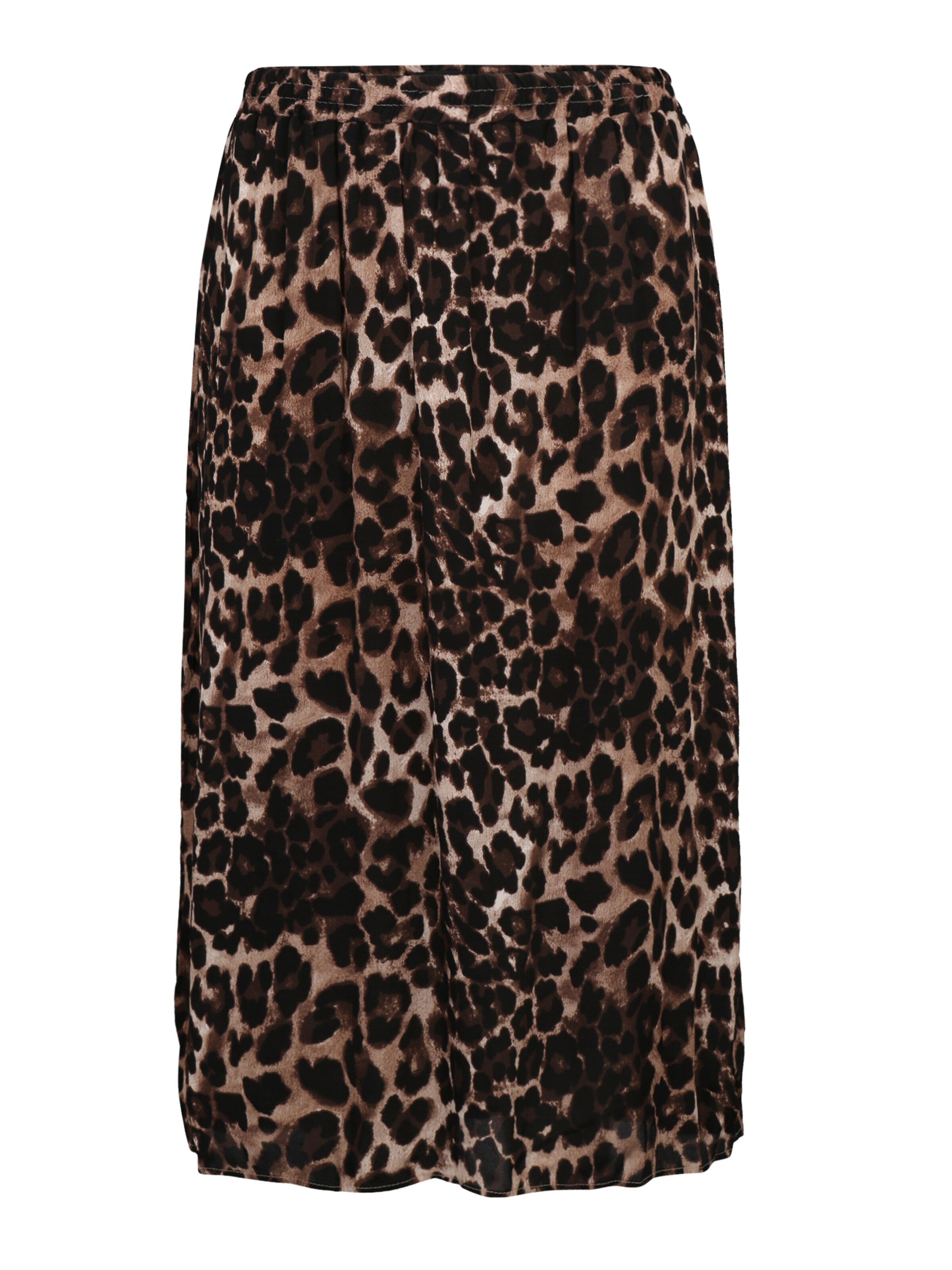 Zizzi - Rok 'ELORI, LONG, SKIRT' in de kleur Bruin