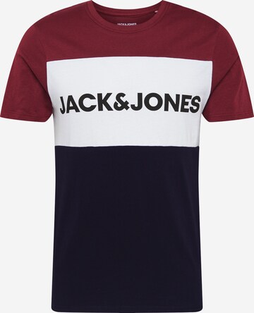 JACK & JONES Majica | rdeča barva: sprednja stran