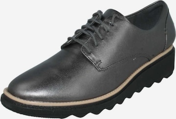 CLARKS Lace-Up Shoes in Grey: front