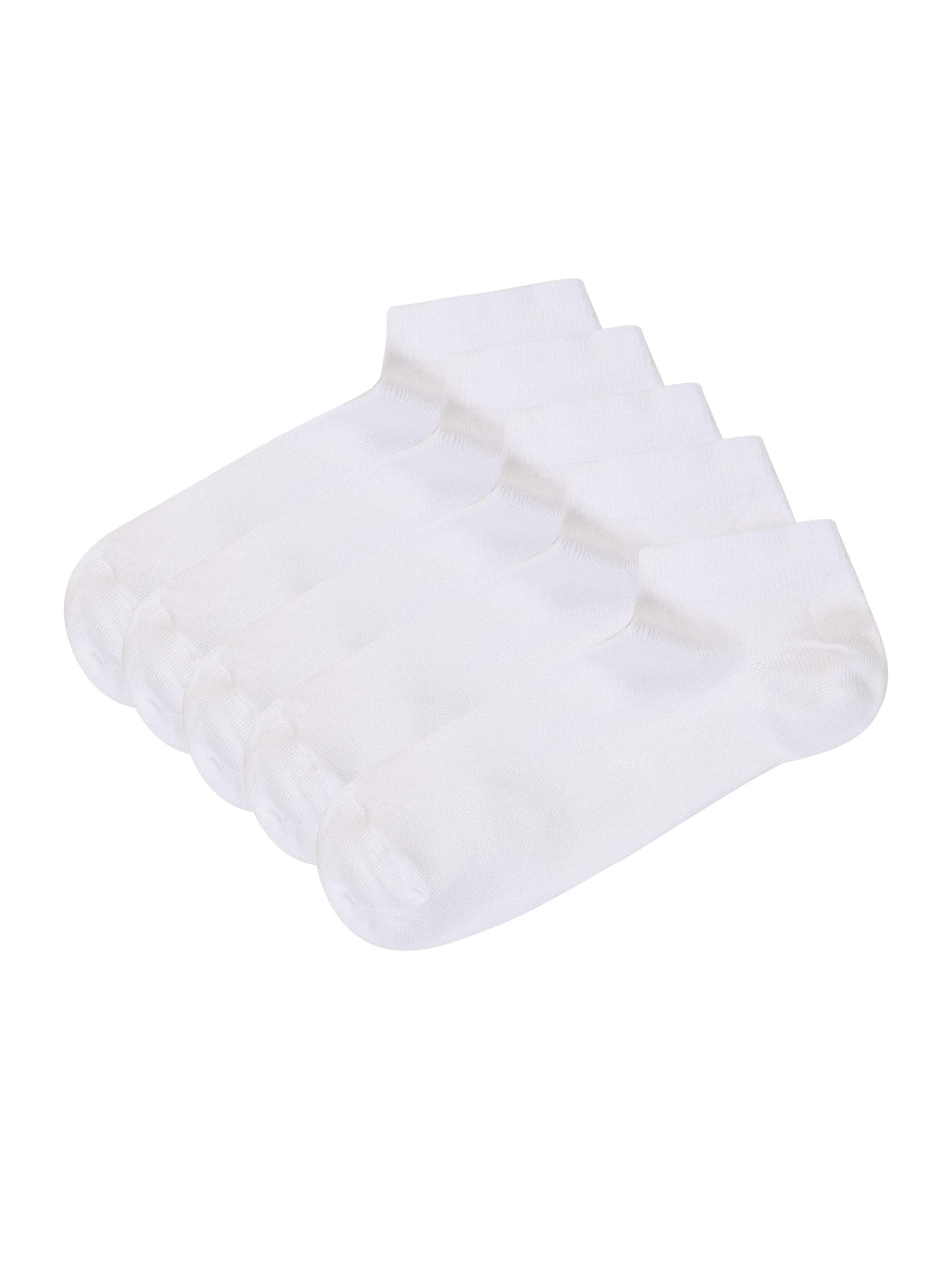 Calzino 'Bamboo' di Resteröds in bianco: frontale