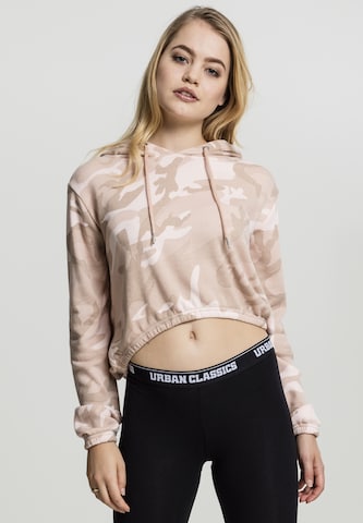 Sweat-shirt Urban Classics en beige : devant