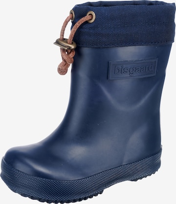 BISGAARD Rubber Boots in Blue: front