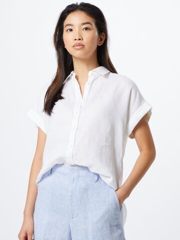 Lauren Ralph Lauren - Blusa 'BROONO-SHORT SLEEVE-SHIRT' em branco: frente