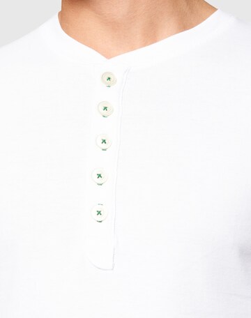 KnowledgeCotton Apparel Langarmshirt in Weiß